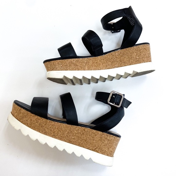Steve Madden Shoes - steve madden cork and leather platform shoes